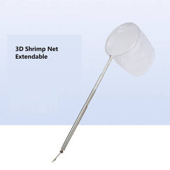 Retractable Small Fish Shrimp Skimming Net dia.6cm x length 57.5cm