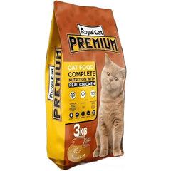 B&K RoyalCat Premium Cat Food Nutrition with Mixed Flavors 3kg