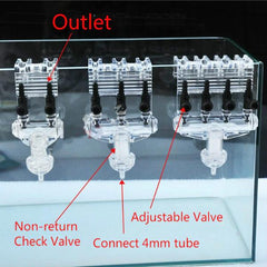 Transparent Air Flow Control Split Valve