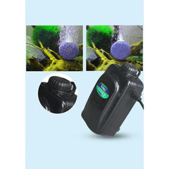 SOBO SB-738 3.5W Double Outlets Adjustable Flow Silent Aquarium Air Pump Fish Tank