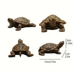 Miniature Outdoor Turtle Fountain Decorations Pond Fish Tank
