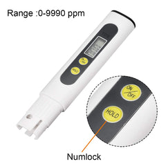 TDS Meter 2 Digital Water Quality Tester 0-999 ppm Measuring Range