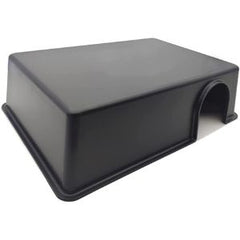 Black Plastic Reptile Hiding Box Snake Hide Reptile Cave for Lizard Leopard Gecko Snakes and Ball Python