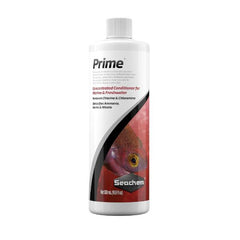 Seachem Prime 500ml Concentrated Aquarium Water Conditioner – Removes Chlorine, Chloramine & Ammonia Detoxifier – with FREE Short Glass Thermometer