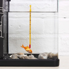 Aquarium Thermometer Long Yellow