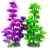 Artificial Aquarium Plants Plastic Fish Tank Plants Decorations Aquatic Plant Colorful Water Plants Green And Purple