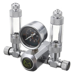 Mufan Double Co2 Regulator with Dual Bubble Counter