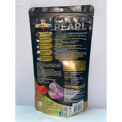 OKIKO Black Pearl 100g Flowerhorn Fish Food with Maximum red & Head Formula, Fastest Color Enhancer Within 7 Days