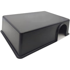 Black Plastic Reptile Hiding Box Snake Hide Reptile Cave for Lizard Leopard Gecko Snakes and Ball Python