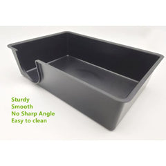 Black Plastic Reptile Hiding Box Snake Hide Reptile Cave for Lizard Leopard Gecko Snakes and Ball Python