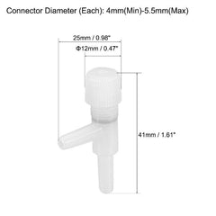 Aquarium Two Way Air Pump Control Regulator Valves Professional and Very Convenient for Fish Tank 5Pcs