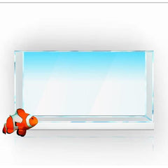 Blue White Aquarium Background Sticker (2 Sizes)
