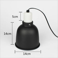 Nomoypet 5.5 inch deep 3 Sizes dome lamp shade Ceramic Heat UV UVB Lamp Light Holder