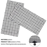 Aquarium Fish Tank Divider Plastic Grid Divider Sucker Filter Bottom Isolation Board for Mixed Breeding Fish