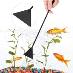 B&K Black 5Pcs Tweezers Scissors Spatula Nipper Fish Tank Aquarium Cleaning Trimming Tools Kit Set Water Plant