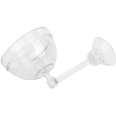 Aquatic Plant Pot Crystal Bowl Holder with Suction Cup for Aquarium Fish Tank Home Decorations