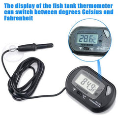 Black Digital Aquarium Thermometer