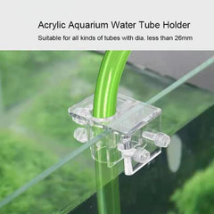 Acrylic Aquarium Water Tube Holder Large Pipe Water Tube Fixed Clip