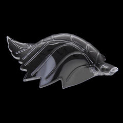 Acrylic Leaf Feeding Dish Clear Water Food Bowl