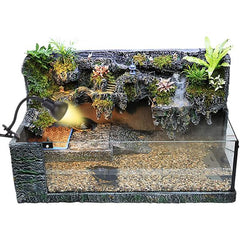 Reptile Heat Lamp, Clamp Lamp for Aquarium Adjustable Holder and Temperature with 360°Rotatable Clip for Turtle Snake Aquarium