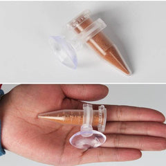 Mini Shrimp Hatchery Feeder Tube with Suction Cup 6cm - 4 pcs