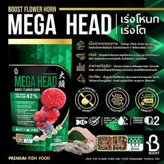 Boost Mega Head Boost Flowerhorn Food 100g Growth and Color Formula