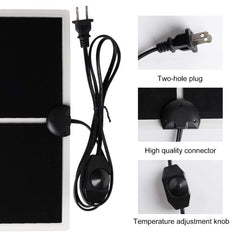 Reptile Heating Pad with Temperature Control, Adjustable Heat Mat for Reptiles Turtle, Aquarium Terrarium Heater 5W/ 7W/ 14W/ 20W/ 28W/ 35W