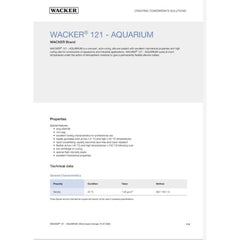 Wacker Glue 121 Aquarium Silicone Adhesives and Sealants with High Toughness