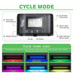 Hygger Auto On Off LED Aquarium Light Extendable 12-17 Inches 7 Colors Sunrise Sunset Full Spectrum Light Fixture for Freshwater Planted Tank Build in Timer