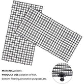 Aquarium Fish Tank Divider Plastic Grid Divider Sucker Filter Bottom Isolation Board for Mixed Breeding Fish