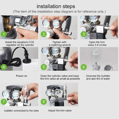 Aluminum CO2 Bubble Counter with Check Valve Single Head