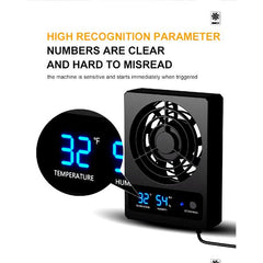 Nomoy Temperature and Humidity Sensor Fan Dehumidifier Ventilation Fan for Reptile Enclosure Terrarium Celsius Version