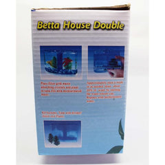 Betta House Fish Tank Double Isolation Box 19.5x13.5x10cm
