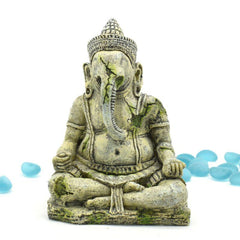 Elephant Sculpture for Fish Ornament Planted Tanks Scenery Buddha Statue
