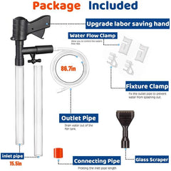 Newly Upgraded Gravel Cleaner Fish Tank Water Changer with Air Pressure Button