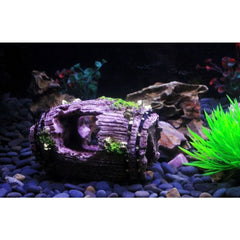 Aquarium Barrel 3D Resin Caves Hide Shelter 3 Sizes