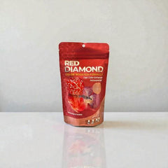OKIKO Red Diamond 100g Color Booster Formula Fast Color Enhancer Astaxanthin Plus Flower Horn Fish Food