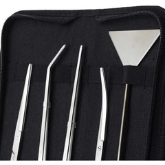 Aquarium Cleaning Tools Kit Tweezers Scissors for Live Plants Grass Fish Aquatic with Cloth Bag