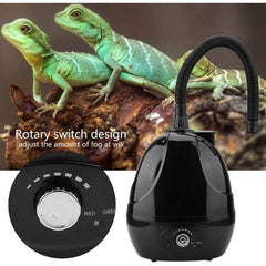 Nomoypet Reptile Fogger Humidifier, 2L 220 V Amphibians Dry Run Protection Vaporizer Fog Maker Generator with 40-150 cm Stretchy Hose for Geckos, Turtles etc