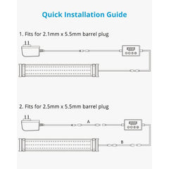 Led light timer Inlet and outlet 7x1.08x3.9 cm