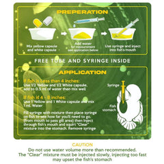 CZ Aqua Clear Treat Internal and White poop Disease 20 Capsules