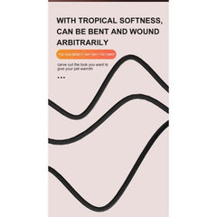 Nomoypet Reptile Bottom Heating Black Long Heat Cable for Terrarium Vivarium