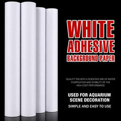 Aquarium Background – White / Black – 45 cm × 10m