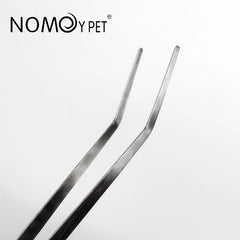 Nomoy Pet Thickened Round Head Stainless Steel 38cm Non-Slip Design Tweezers