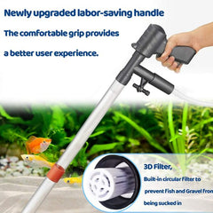 Newly Upgraded Gravel Cleaner Fish Tank Water Changer with Air Pressure Button