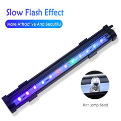Aquarium Fish Tank LED Multicolor Light Submersible Waterproof Bar Strip Lamp Lightings Bubble Colorful