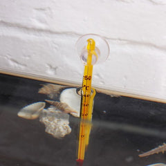 Aquarium Thermometer Long Yellow