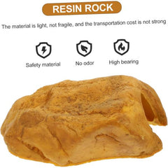 Reptile Snake Hideout Resin Cave Basking Platform