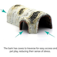 Reptile Hides and Caves Habitats Aquarium Decoration for Lizard Geckos Snake Spiders Frogs Turtle