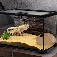 Snake Hide Cave for Gecko Shedding, Natural Rock Look Hideout, Reptiles Egg-laying Shelters